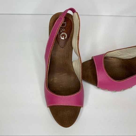 D&g Leather and Wood Heels - Picture 2 of 6